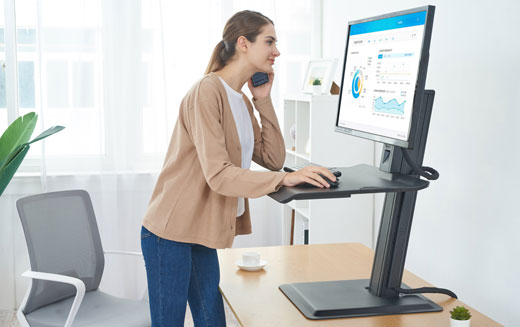 North Bayou ST15 Single-Monitor Sit-Stand Workstation